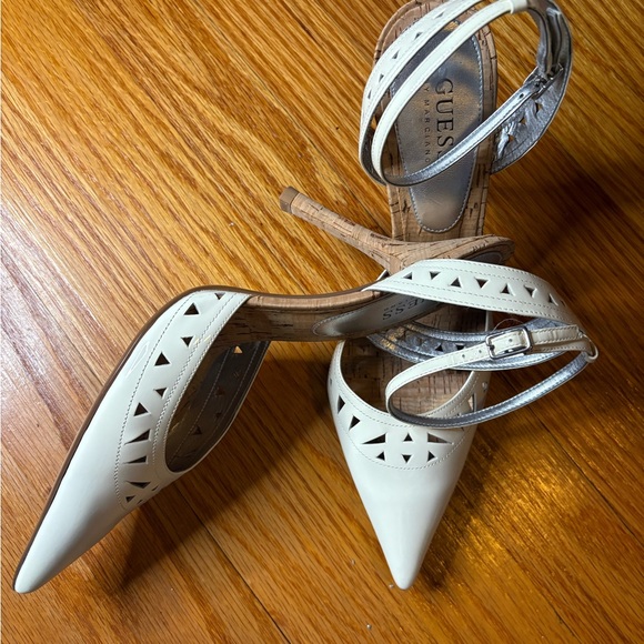 PRICE DROP!!! Guess Cream Heels with Cutout Design - Picture 4 of 5